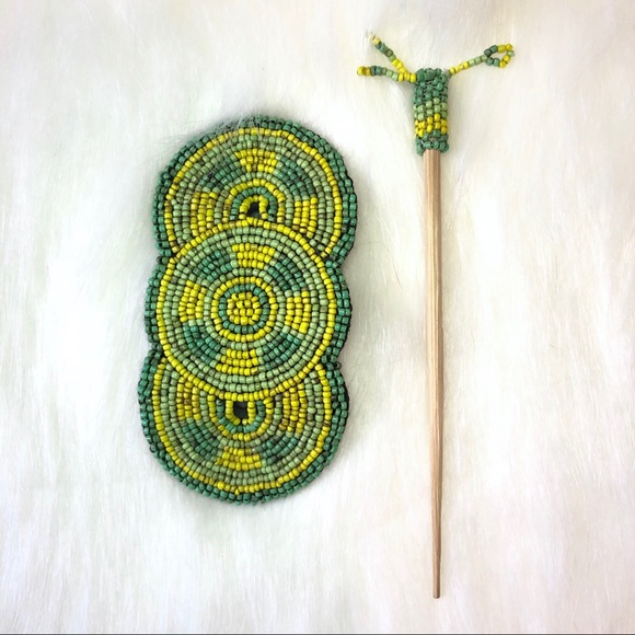 Vintage hair pin and bun wrap - Picture 3 of 5